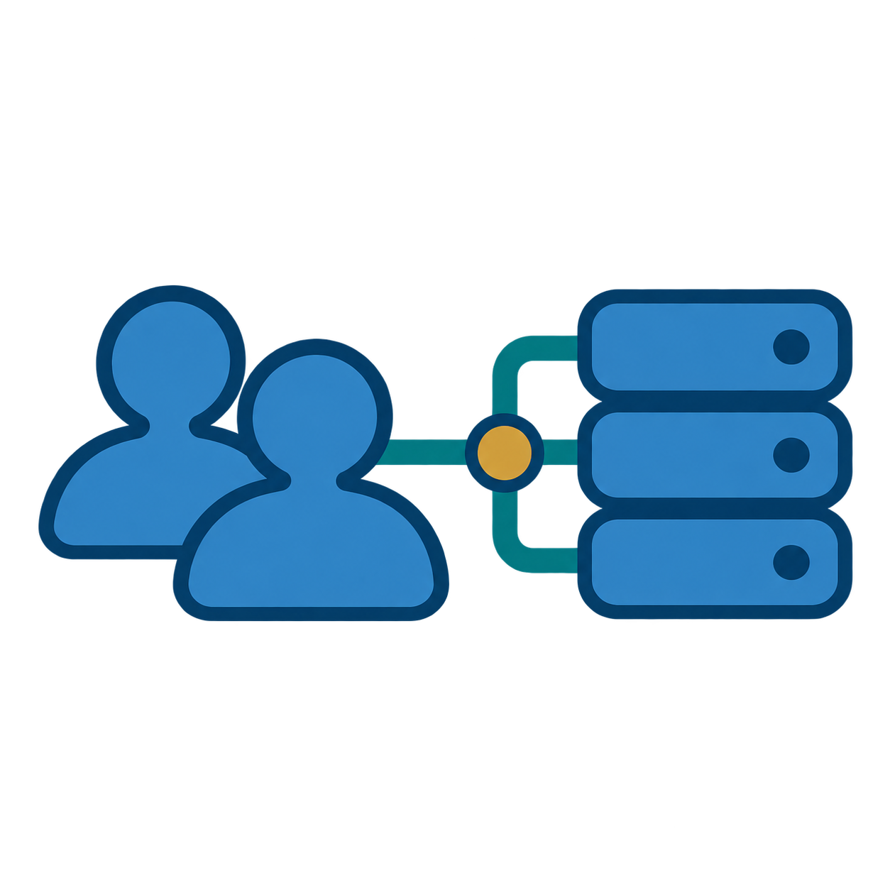Small research team connected to shared compute infrastructure